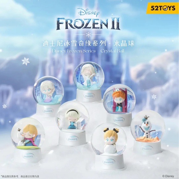 FROZEN 2 Crystal Globes - 52 TOYS X DISNEY COLLAB - BLIND BOX NO CANCELS - Picture 1 of 1